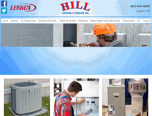 Tablet Screenshot of hillheatmi.com